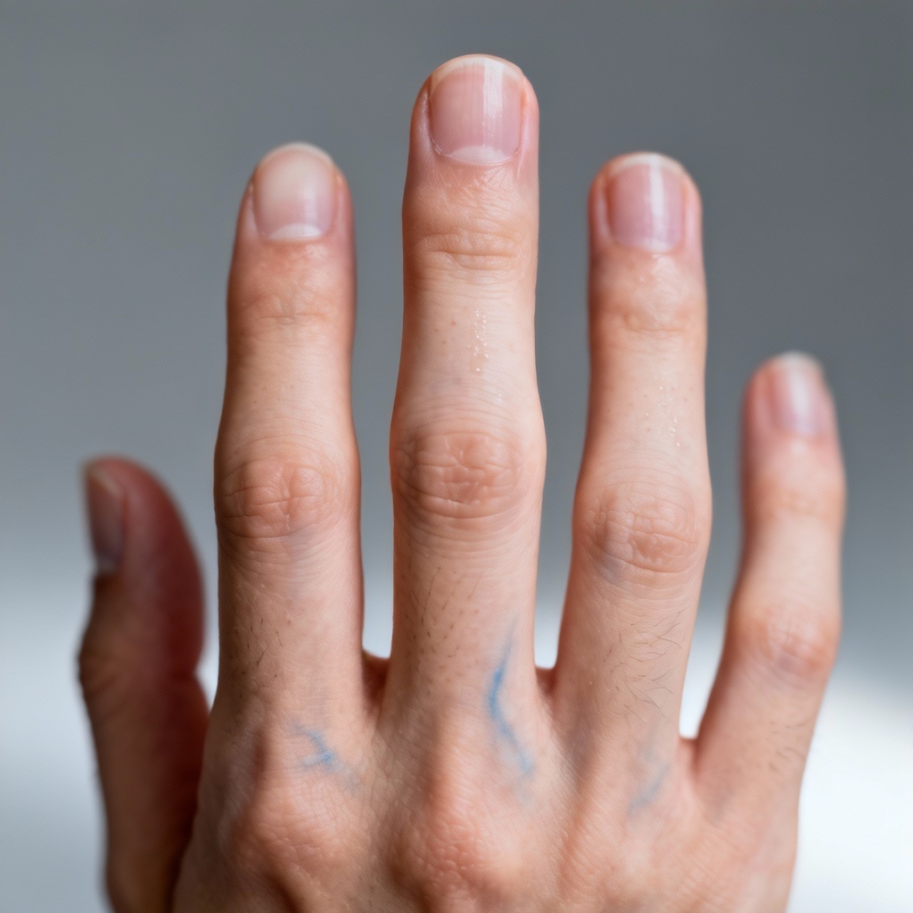 AI fixed realistic hand with natural fingers