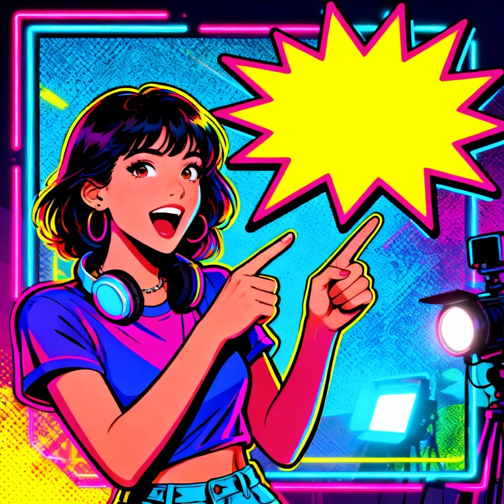 AI YouTube thumbnail with burst speech bubble