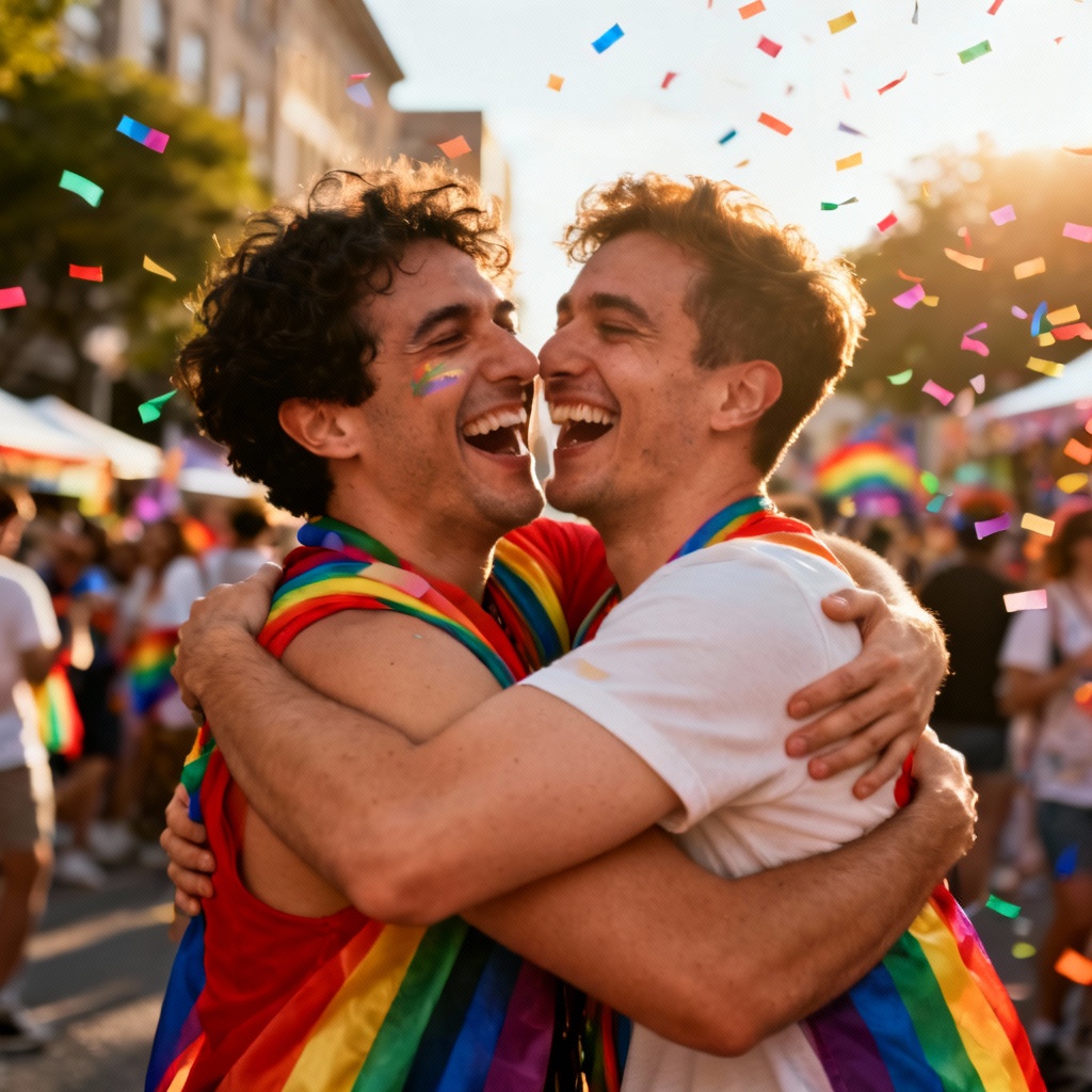AI pride festival embrace