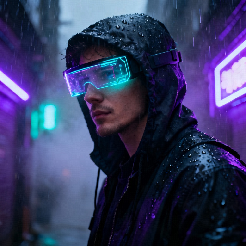 AI Cyberpunk Male Hacker