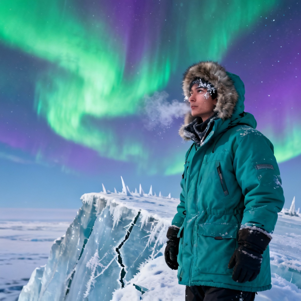 AI Arctic Explorer Portrait