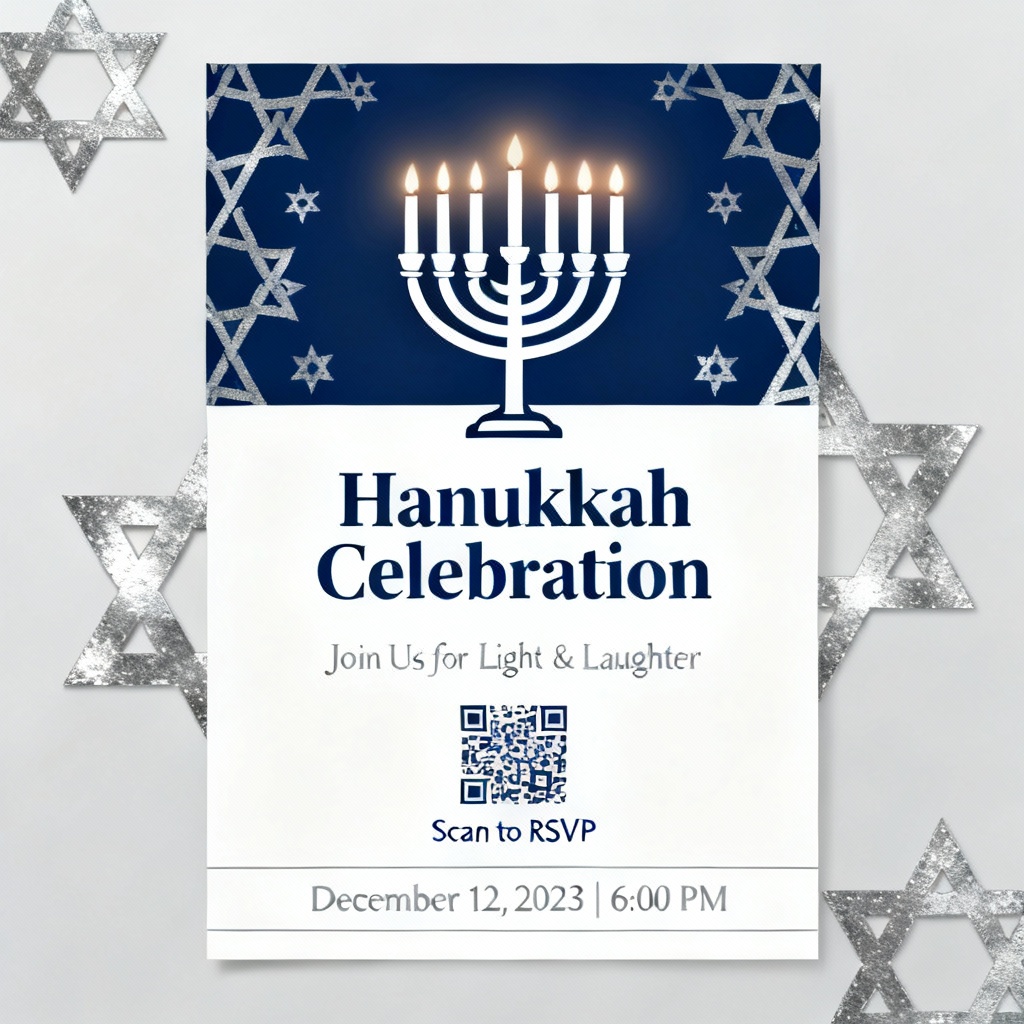 AI Hanukkah Celebration Invitation