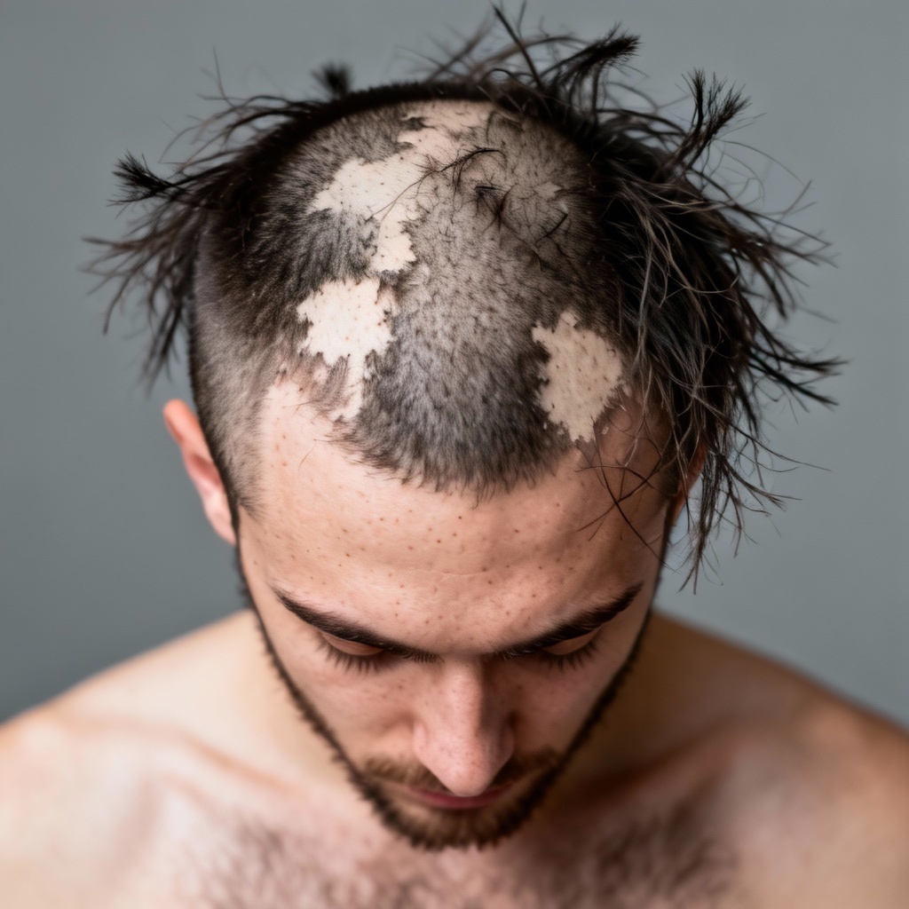 AI patchy buzz haircut prank