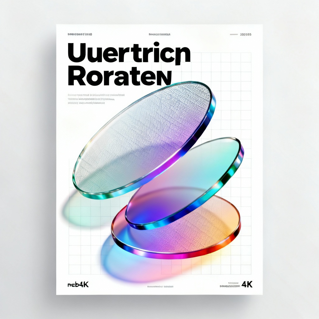 AI modern gradient mesh poster with bold typography
