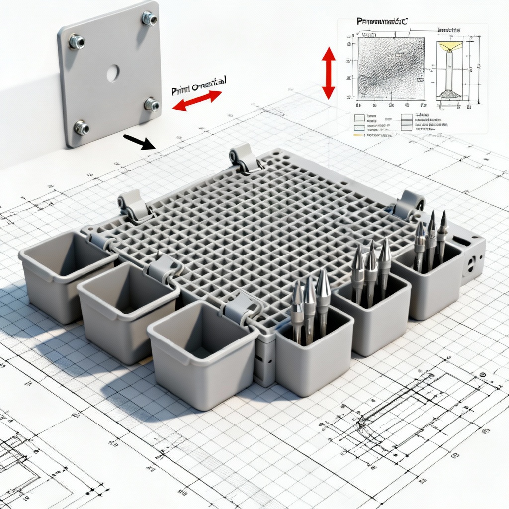 AI maker project 3D printed tool organizer with print settings