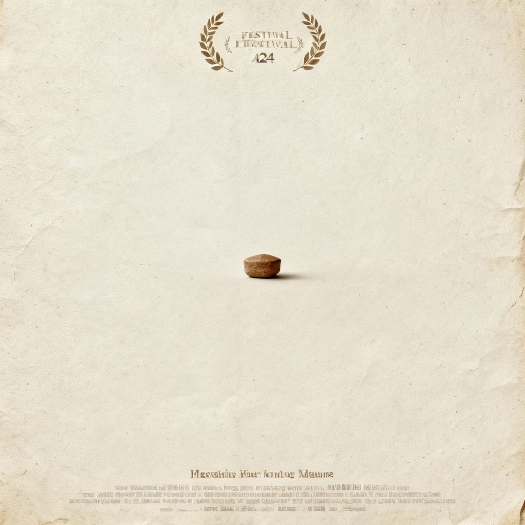 AI minimalist indie film poster
