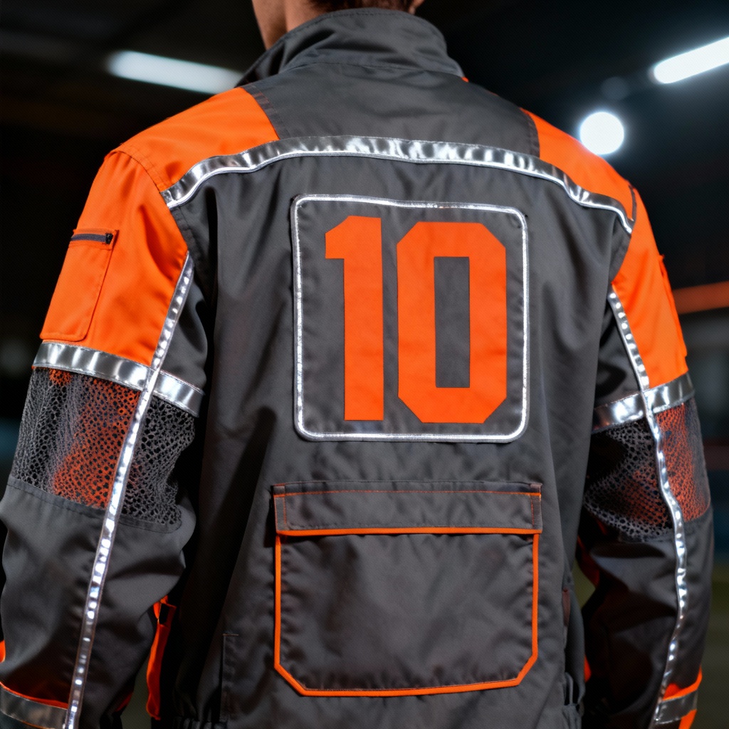 AI rally racing suit with reflective accents