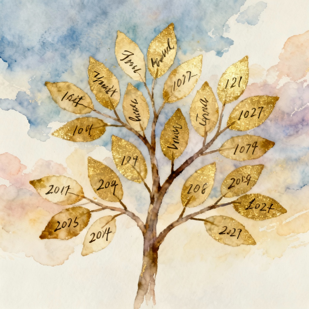 AI Goal Tree Roadmap Illustration