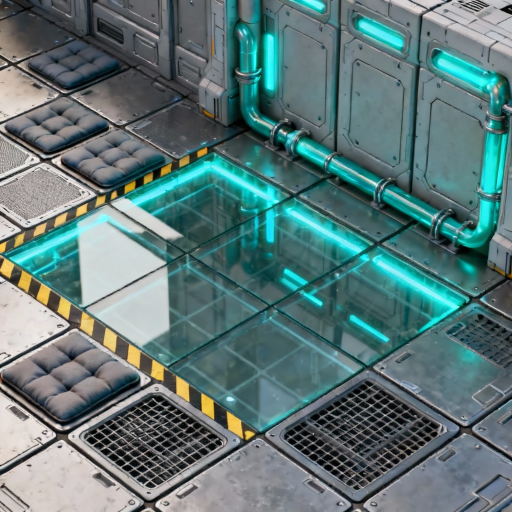 AI 64x64 sci fi space station tiles