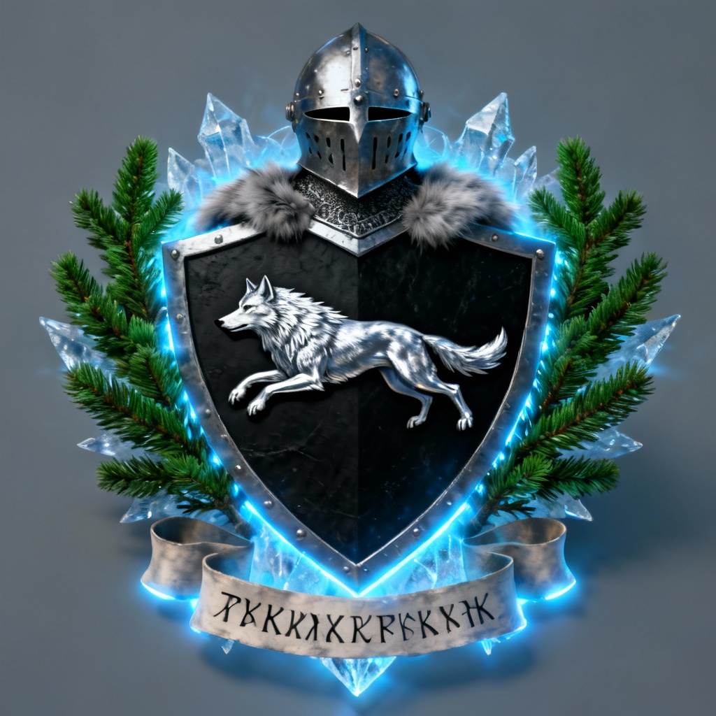 AI Fantasy Guild Wolf Crest