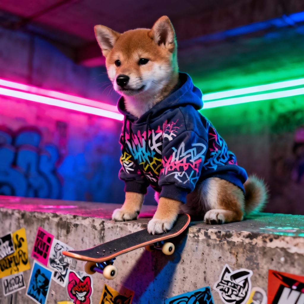 AI Streetwear Skater Puppy trend image