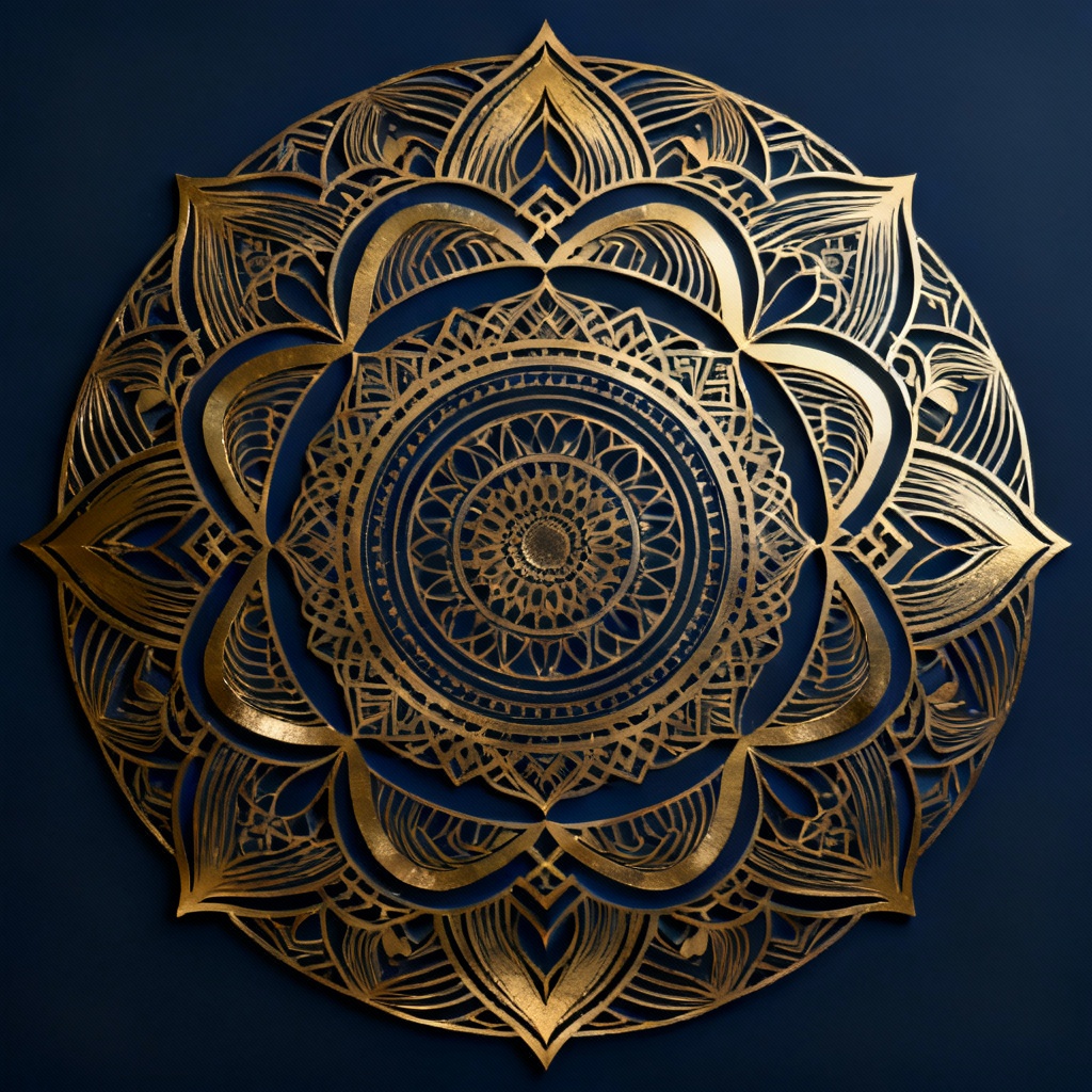 AI mandala circle ring pattern