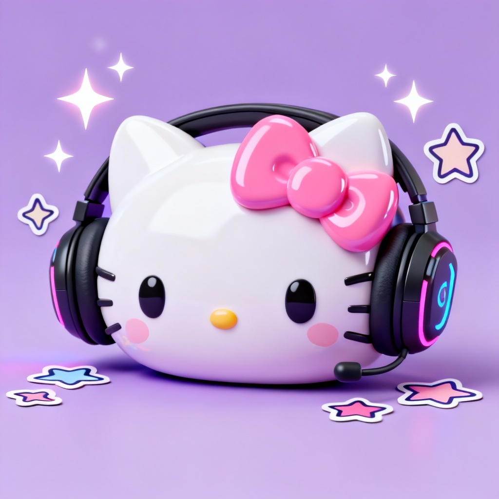 AI Hello Kitty Style Gamer Avatar