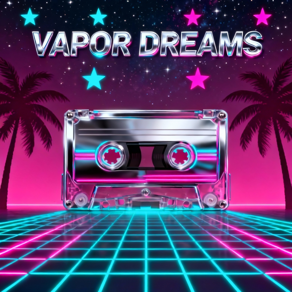 AI Retro 80s Summer Jam Poster