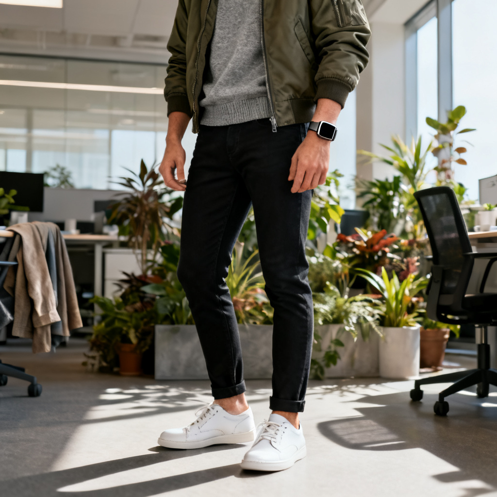AI smart casual office outfit