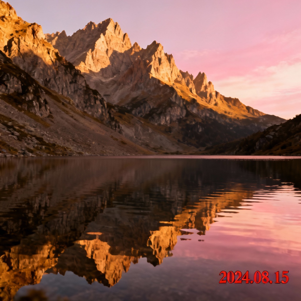 AI removes date stamp from landscape image