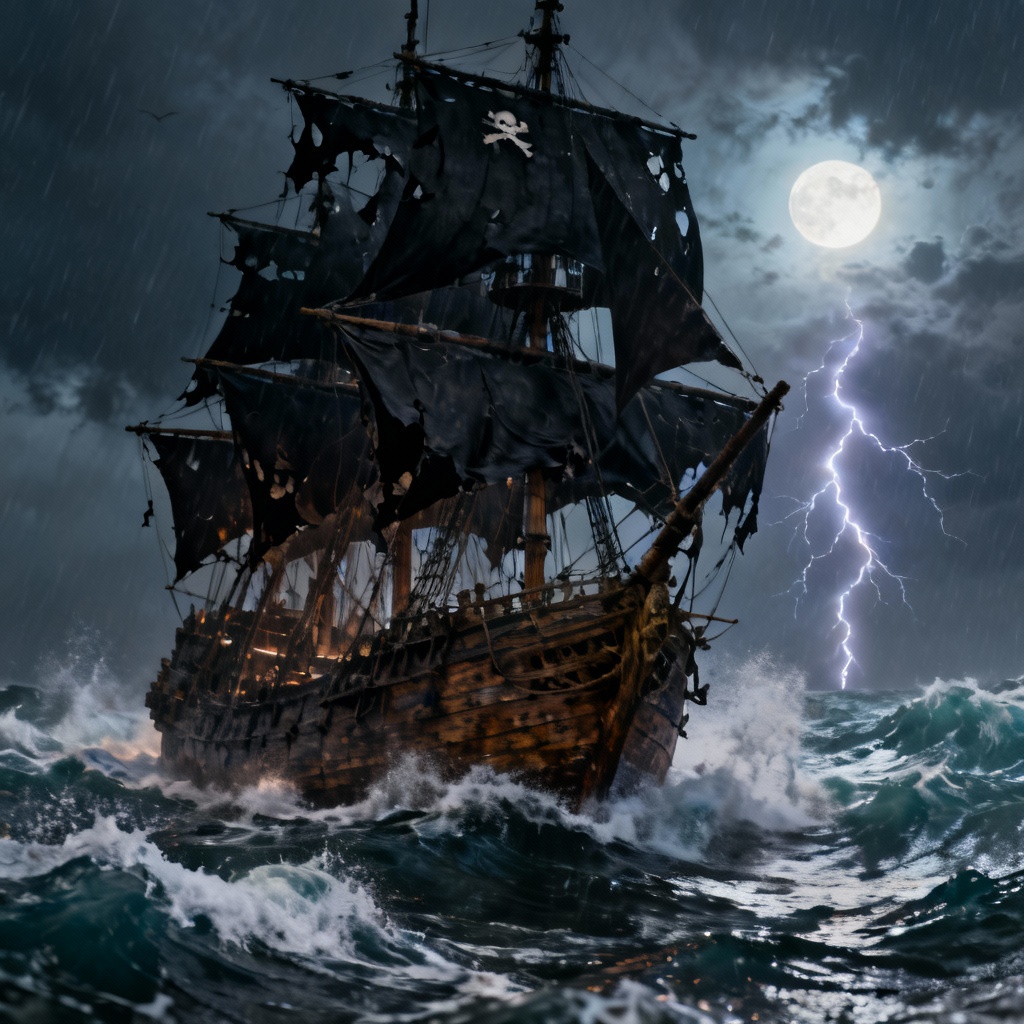 AI Pirate Galleon Ship