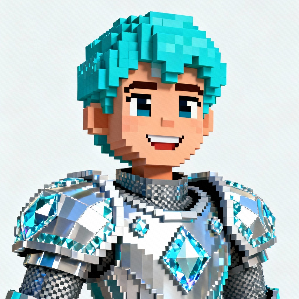 Minecraft PFP diamond armor avatar headshot
