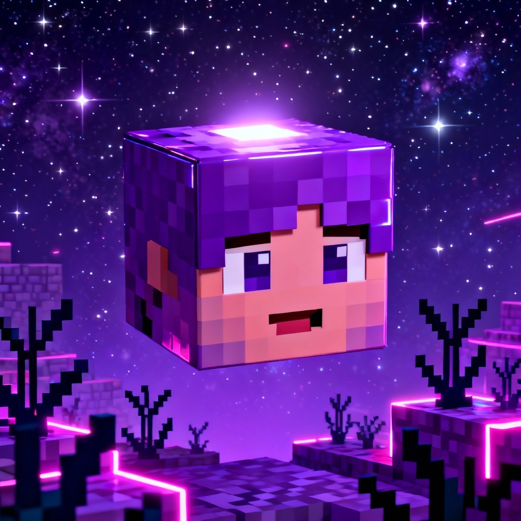 Minecraft PFP end dimension explorer avatar