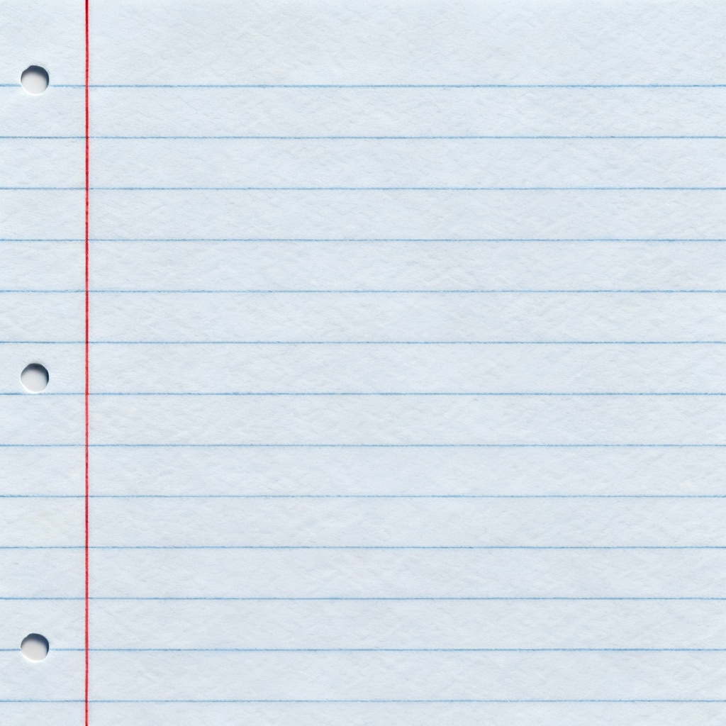 Seamless lined notebook paper texture with margin