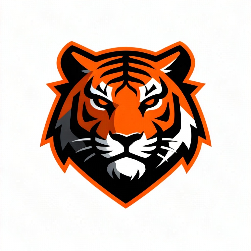 AI tiger mascot logo