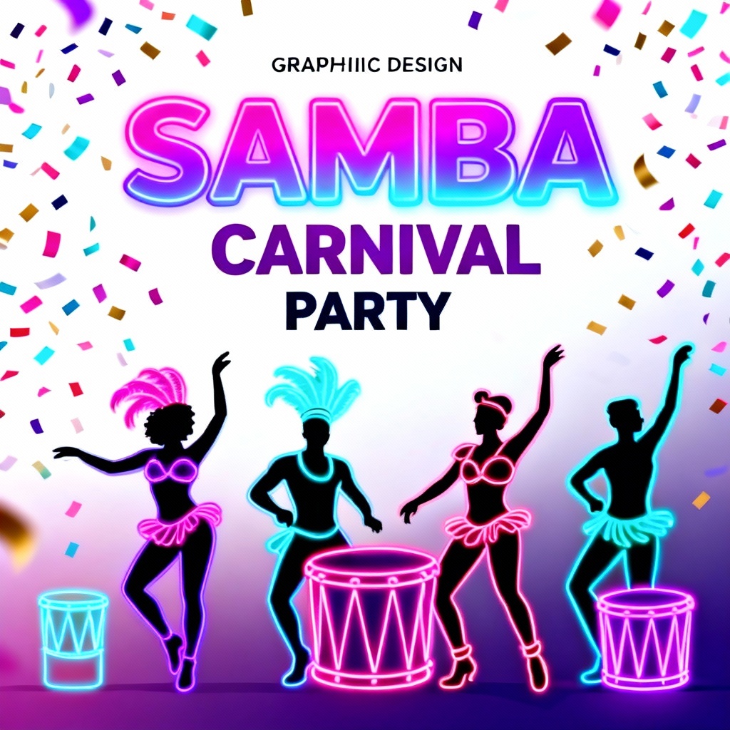 AI samba poster design for a carnival party