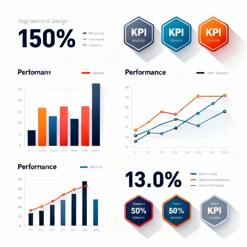 Infographic visual displaying campaign metrics and KPIs