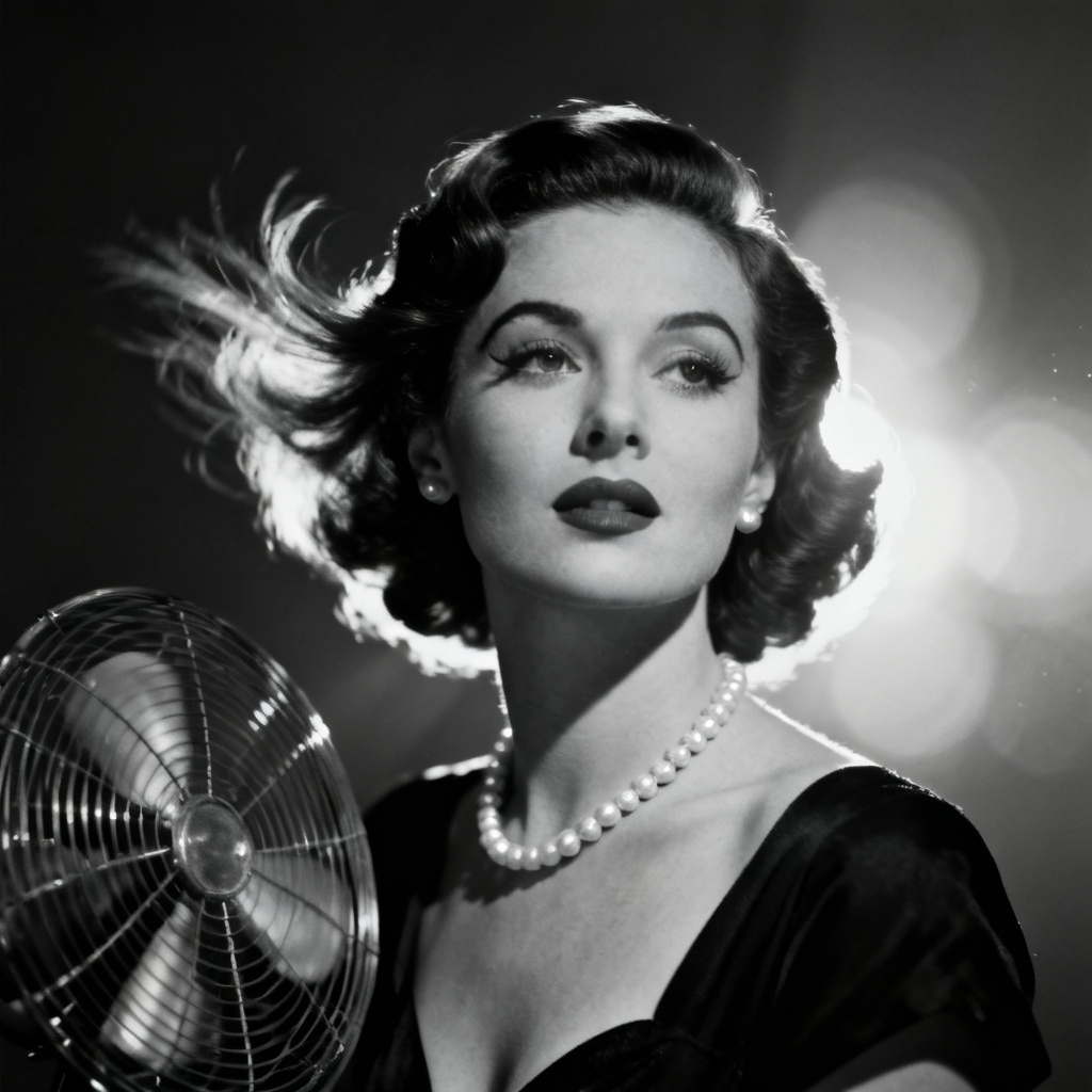 AI Old Hollywood Glamour Portrait