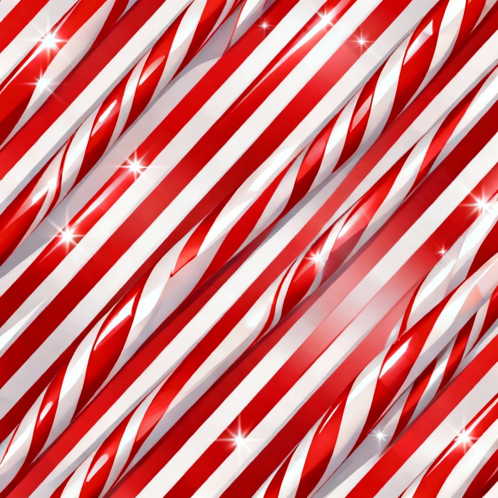 Seamless red and white candy cane stripe pattern