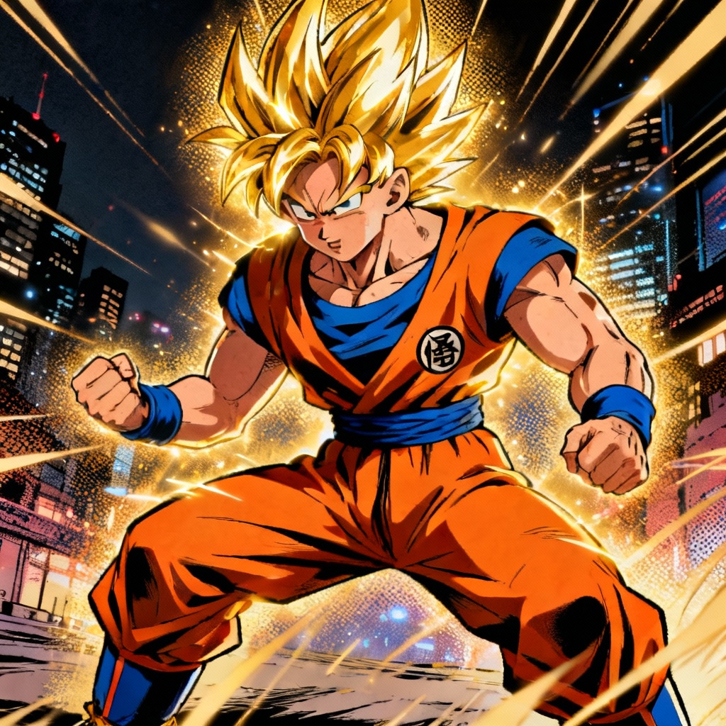 AI Dragon Ball Style Hero Image