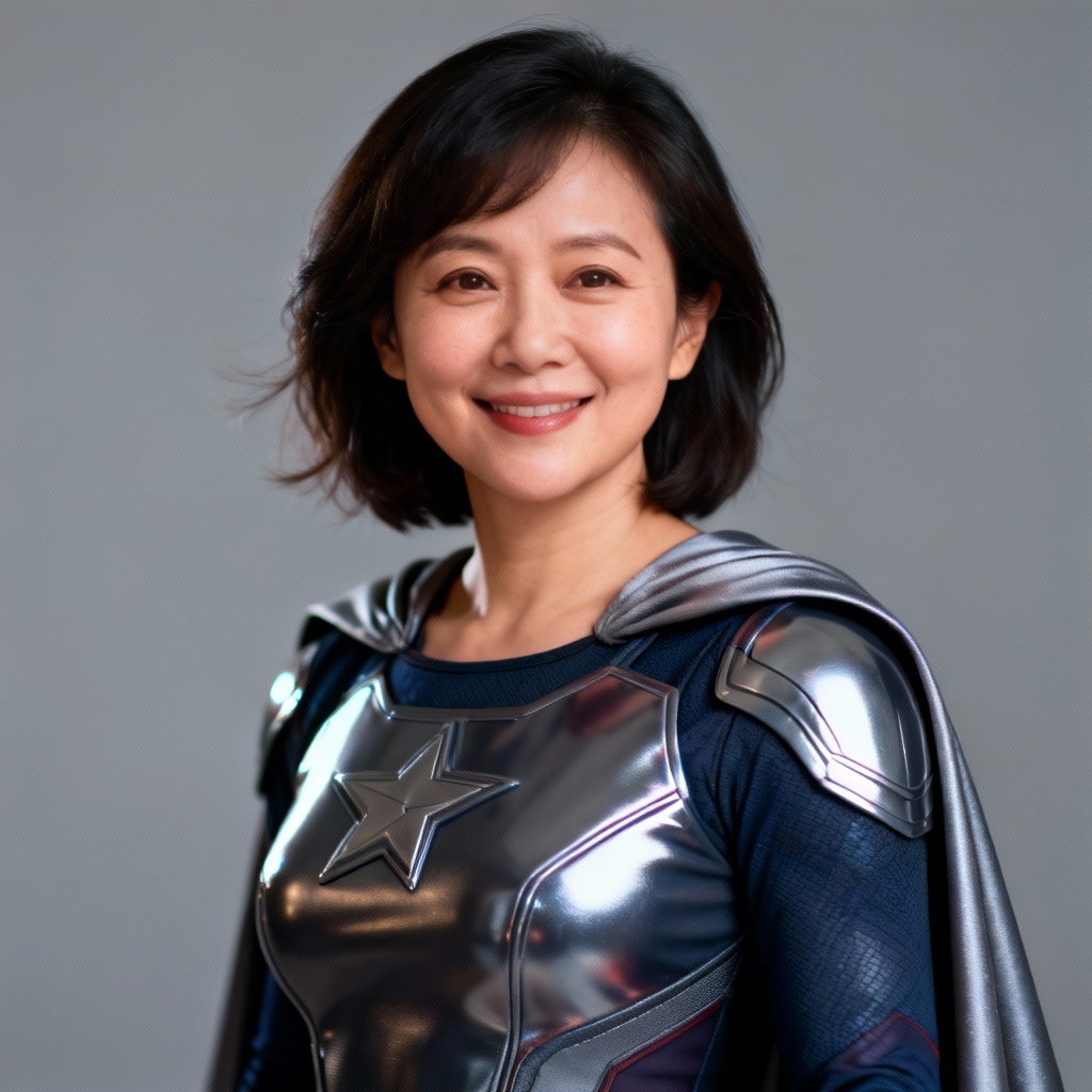 AI Realistic Super Mom Studio Portrait