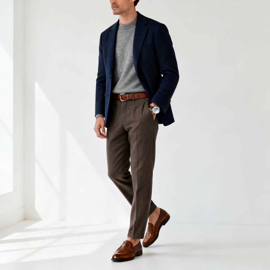 AI smart casual outfit capsule for men