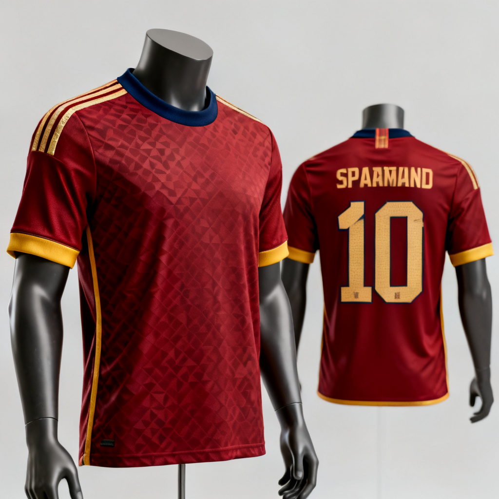 AI Spain home jersey concept mockup