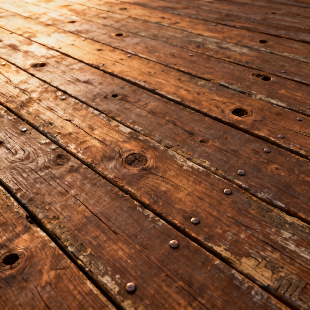 AI rustic wood plank background