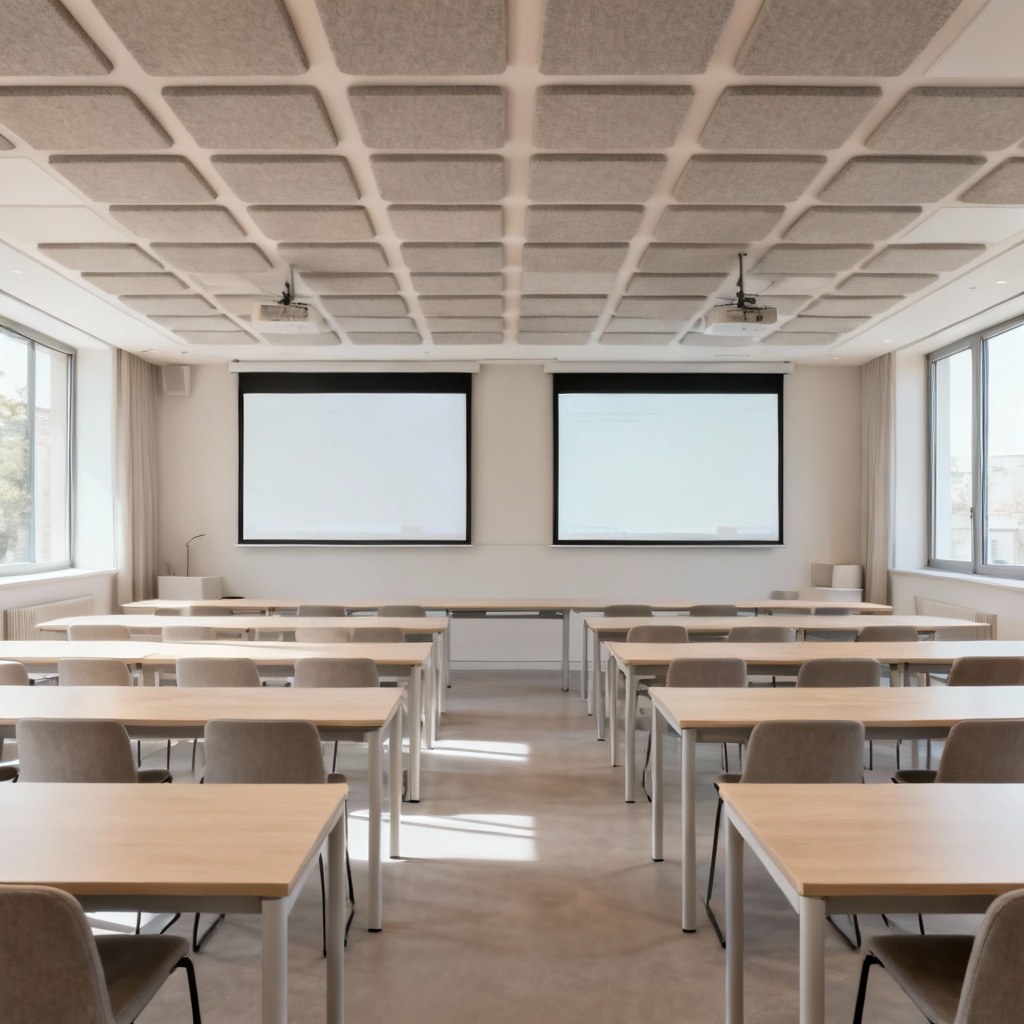 AI corporate training room classroom seating layout