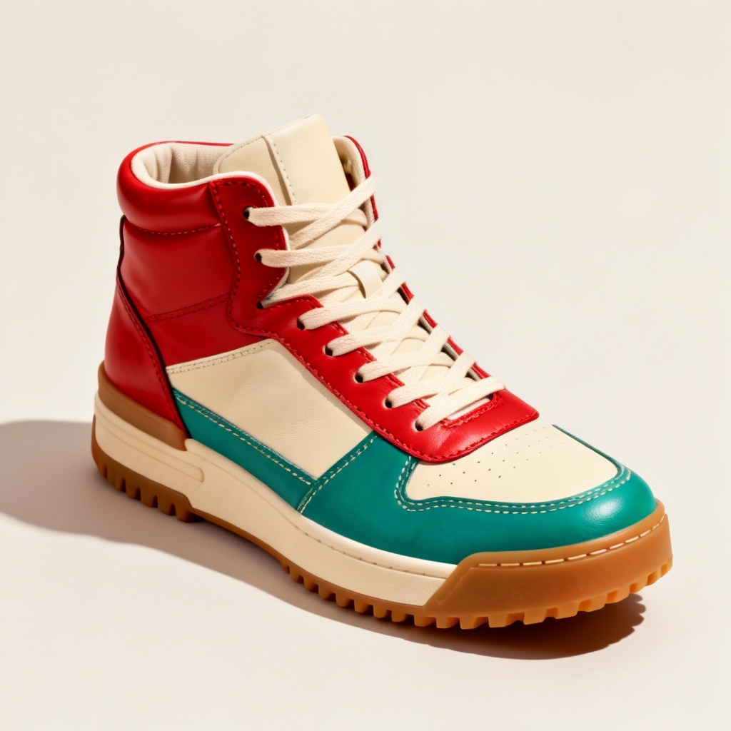 AI retro 90s chunky high-top sneaker concept