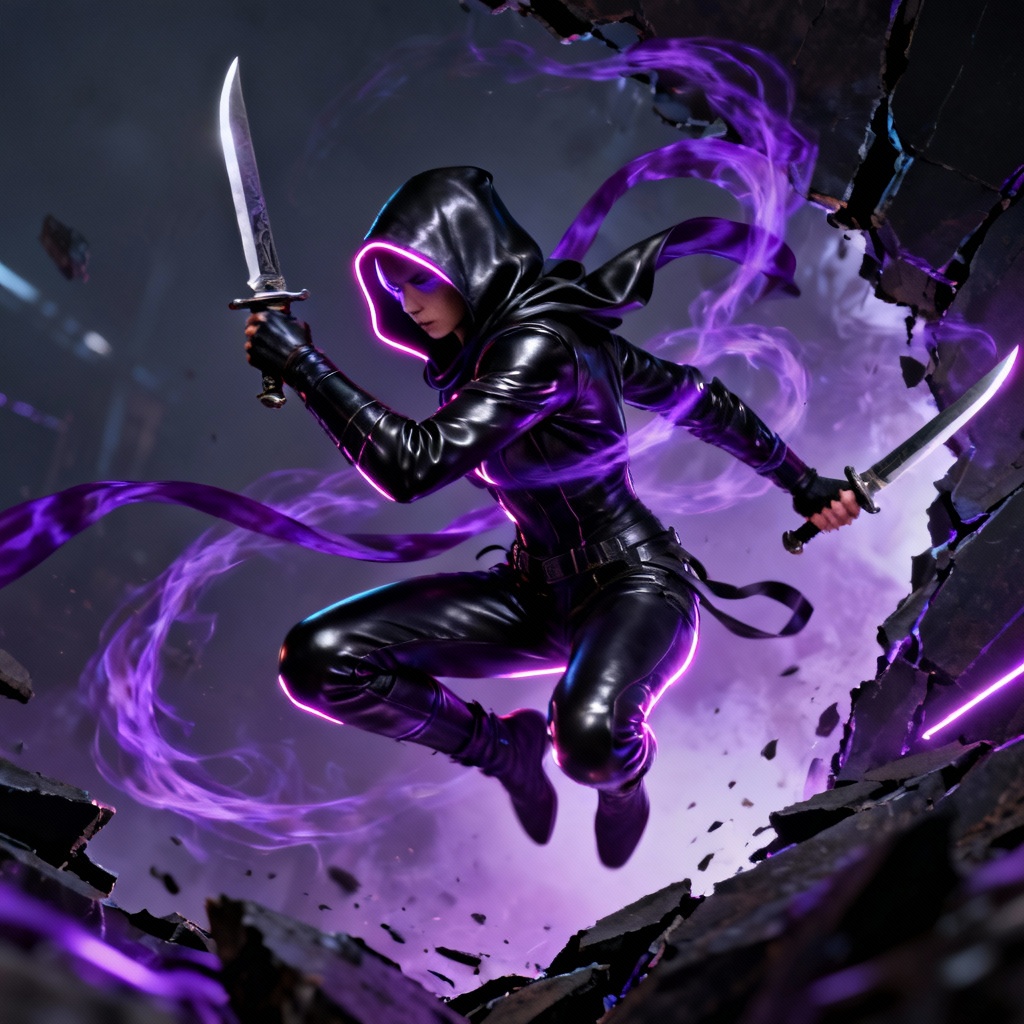 AI shadow assassin champion stepping through void