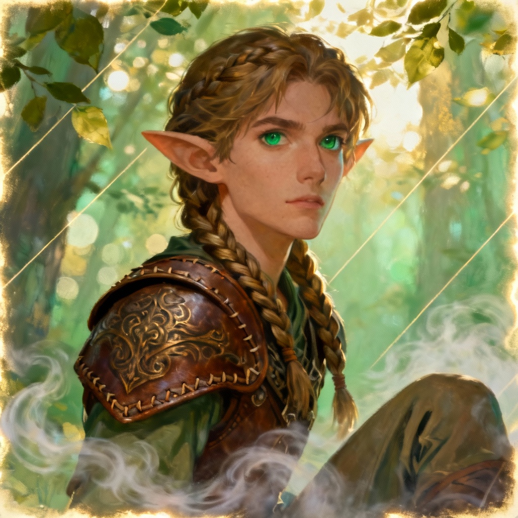 AI Fantasy Elf Girl Portrait