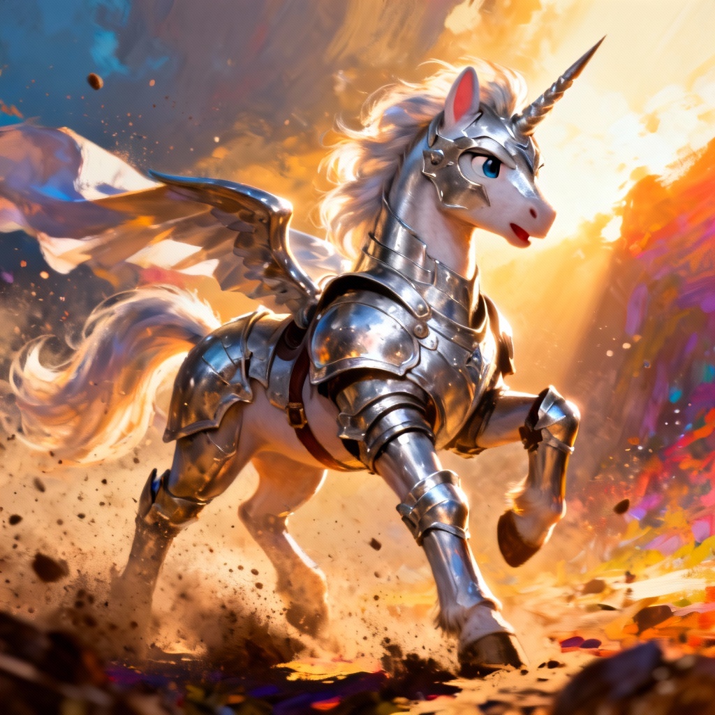 MLP AI generator battle armor pony hero