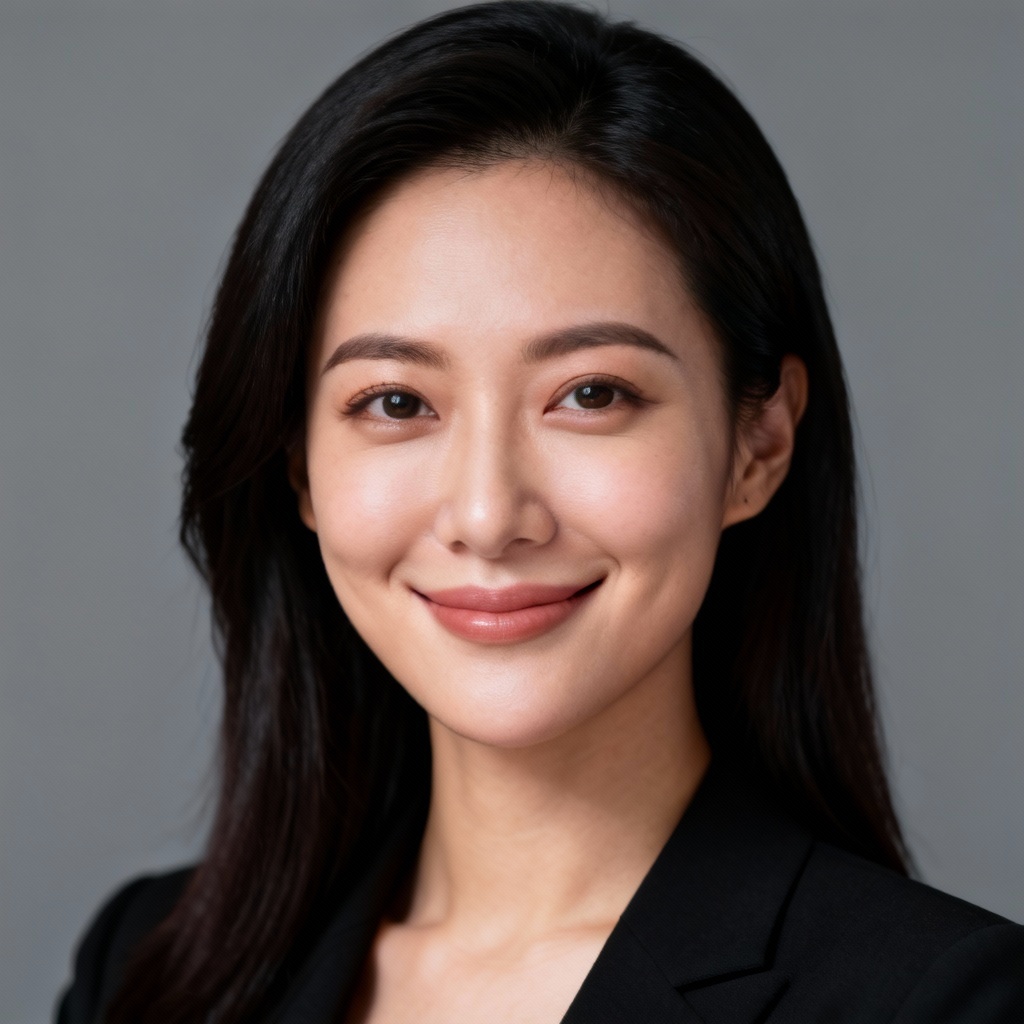 AI professional headshot with natural smile