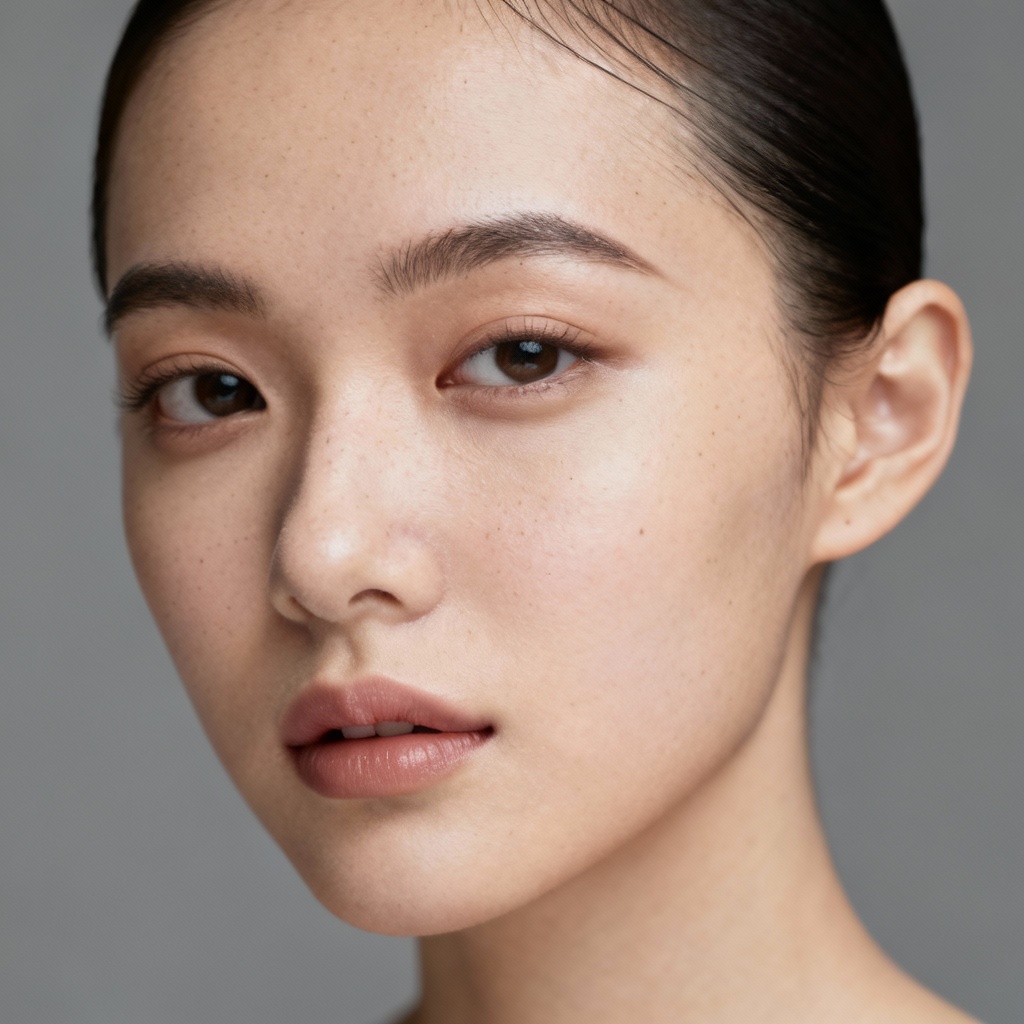AI Clean Hairline Beauty Portrait