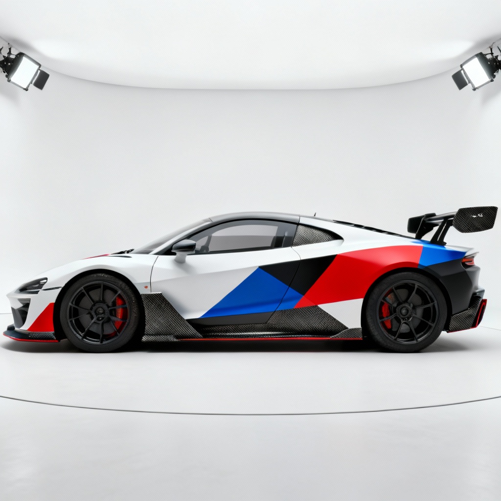 AI Racing Livery Car Studio Shot