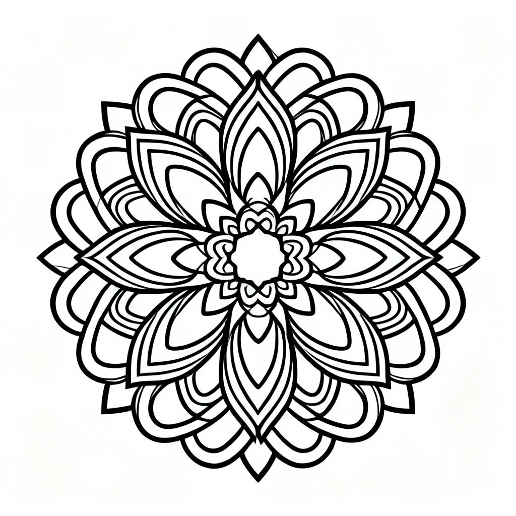AI floral mandala SVG cut file