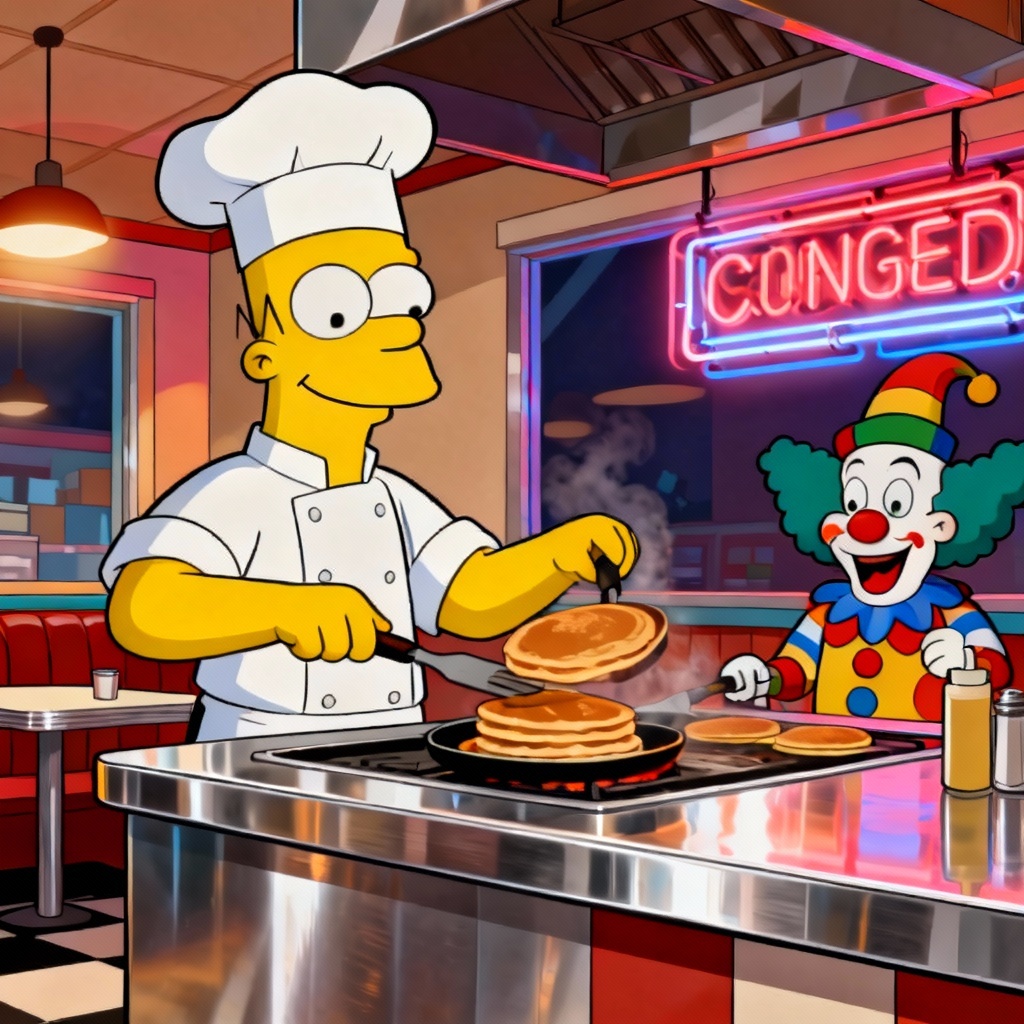 AI Simpsons Diner Chef