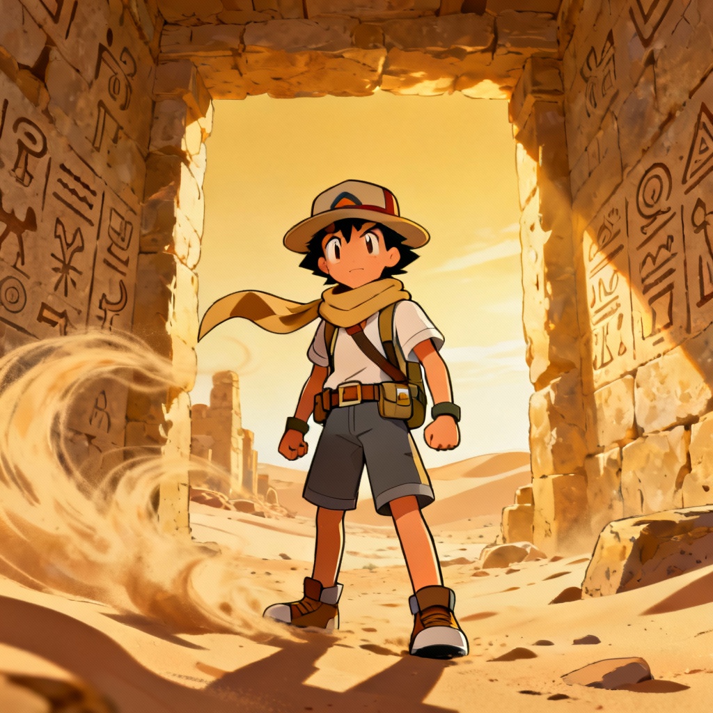 AI Pokemon Trainer Desert Explorer