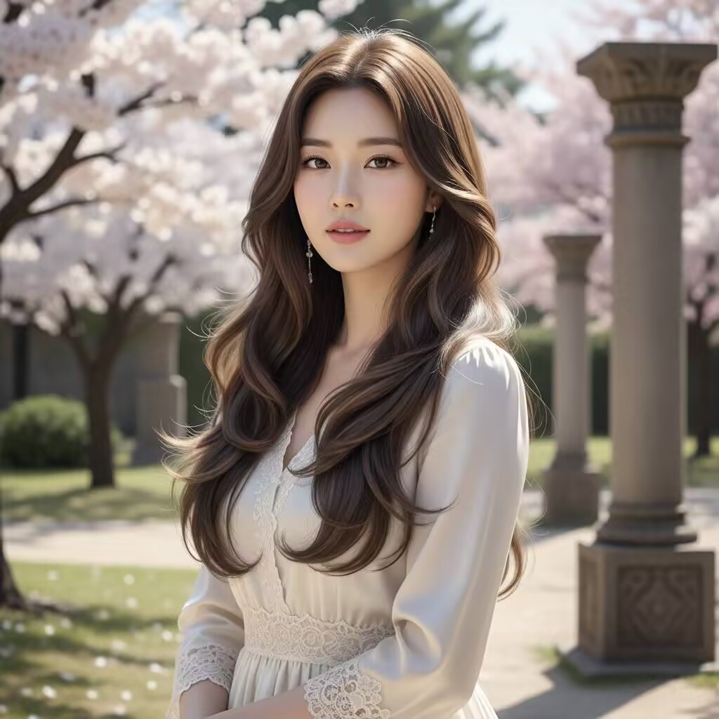 Long Layered Korean-Style Haircut 