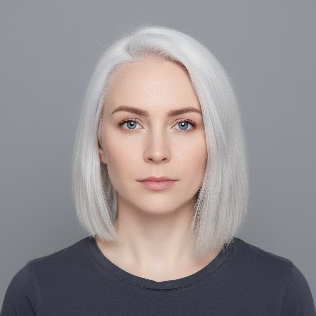 White Hair Color  
