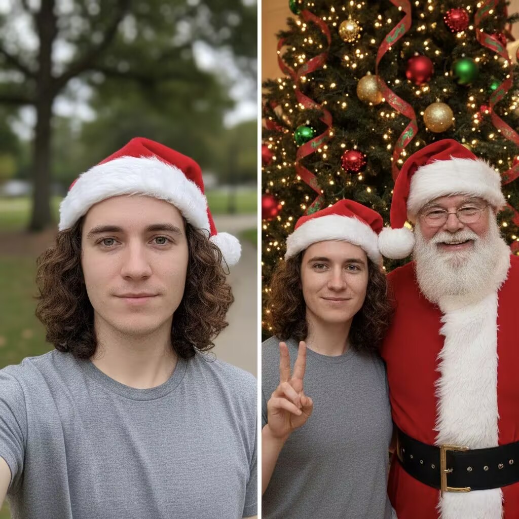 Santa & Me Photo