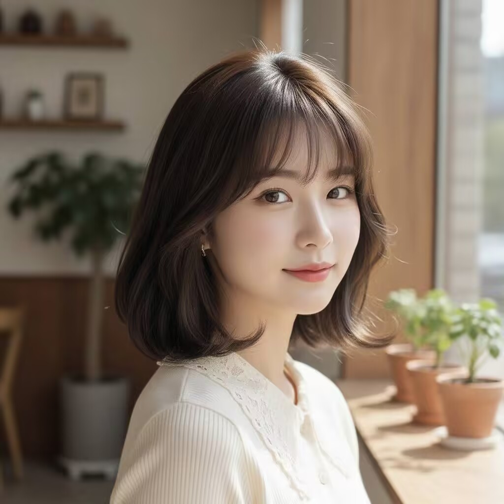 Soft Bob with Bangs