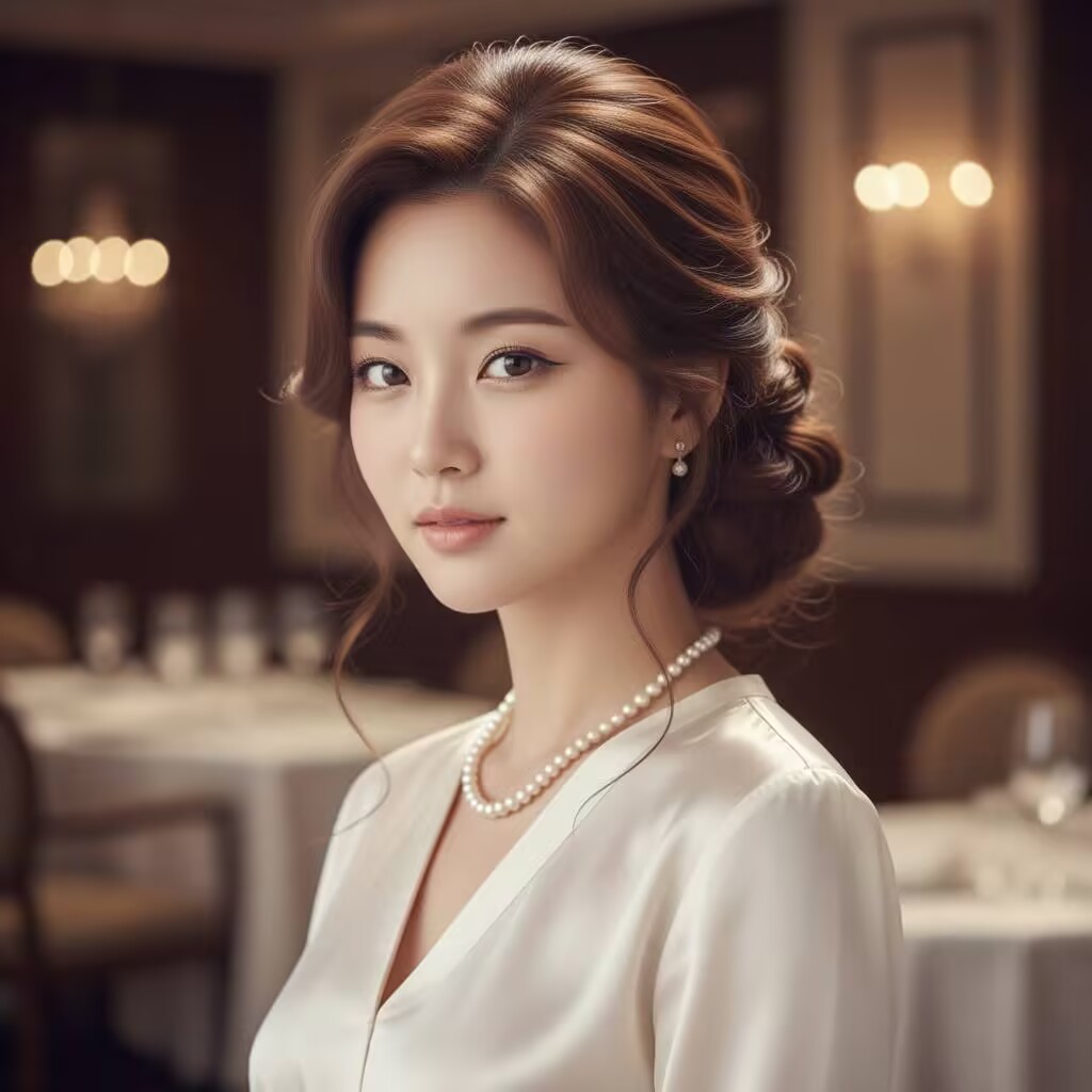 Classic Updo with Soft Curls 